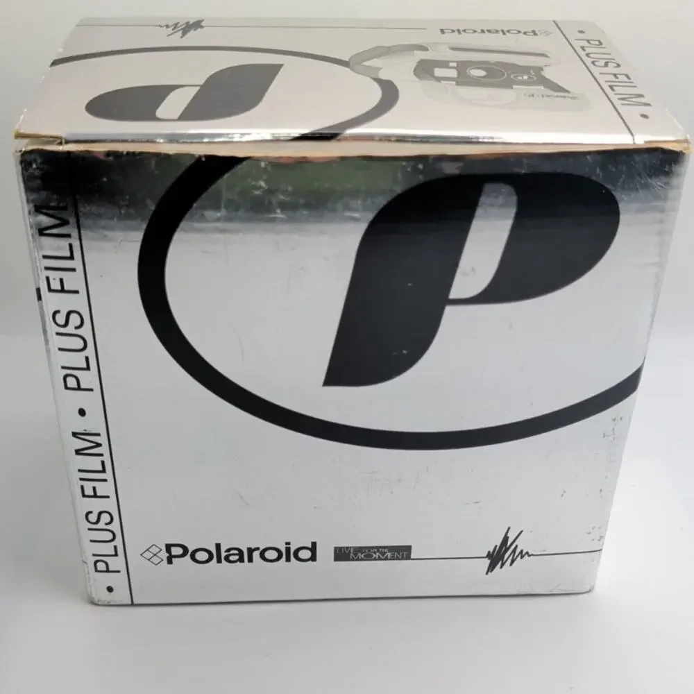 Polaroid P600 Instant Film Camera Silver With Box, Instructions